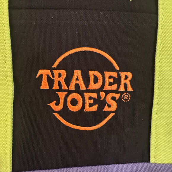 Trader Joe's Trick or Treat Canvas Tote Bag Halloween 3 Reusable Mini Bags New - Picture 6 of 13